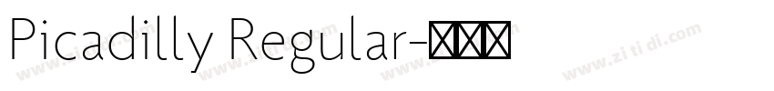 Picadilly Regular字体转换